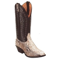 Boulet 4080 Mens Snake Skin Dress Boots