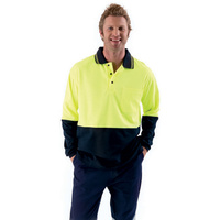 BK6234 Bisley 2 Tone Hi Vis Polo L/S Shirt
