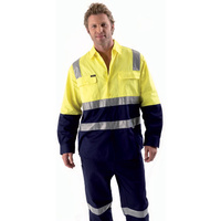 BS6267T Bisley 2 Tone Hi Vis Drill L/S Shirt - 3M Reflective Tap