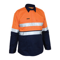 BSC6896 Bisley 2 Tone Hi Vis Cool Leightweight Closed Front L/S
