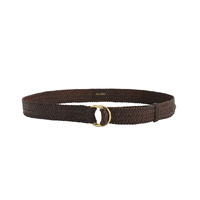 CB087 R.M. Williams 1 1/4 Plaited Kangaroo Belt