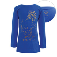 E7W5501033 Girls Sparkle Equestrian L/S Top