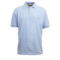 M-POLO-BLUE Nungar Men's Pique Knit Polo