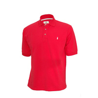 M-POLO-RED Nungar Men's Pique Knit Polo
