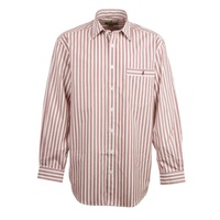 N-MNS Nungar JS-MRN Jaquard Stripe 1 Pkt L/S Dress Shirt