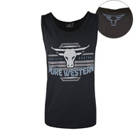 P6S1501019 PURE WESTERN MENS TURNER SINGLET