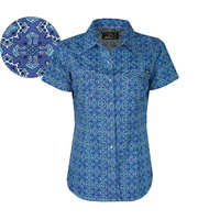 P6S2108053 PURE WESTERN WOMENS EMILIA PRINT S/S SHIRT
