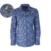 P6W2100032 PURE WESTERN WOMAN'S KARINA PRINT L/S SHIRT