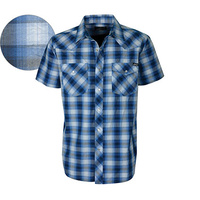 P6Y1102004 Pure Western Men's Gibson Check S/S Shirt