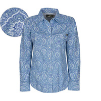 P6Y2104014 Pure Western Women's Clara Printed L/S Shirt
