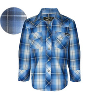 P6Y3100003 Pure Western Boy's Lane Check L/S Shirt