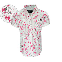 P6Y5101013 Pure Western Girl's Myra Printed S/S Shirt