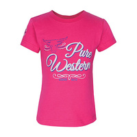 P6Y5501019 Pure Western Girl's Kara Tee