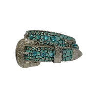 P6Y5903BEL Pure Western Girl's Holly Bling Belt