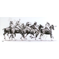 RER001: GICLEE FINE ART PRINT ‚ÄòLADIES POLOCROSSE‚Äô FRAMED