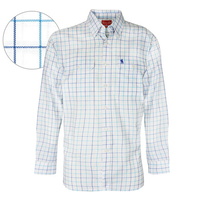 T6S1115010 THOMAS COOK MENS CUMMINS CHECK 2-PKT L/S SHIRT