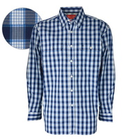 T6S1115012 THOMAS COOK MENS BAMBILL CHECK 2-PKT L/S SHIRT