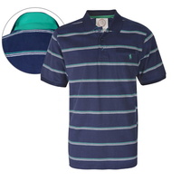 T6S1509017 THOMAS COOK MENS GILGANDRA STRIPE 1PKT S/S POLO