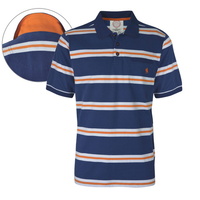 T6S1509018 THOMAS COOK MENS OAKEY STRIPE 1-PKT S/S POLO
