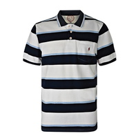 T6S1509024 THOMAS COOK MENS EXMOUTH STRIPE 1-PKT S/S POLO