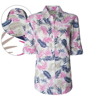 T6S2108036 THOMAS COOK WOMENS DAINTREE PRINT 3/4 SLEEVE SHIRT
