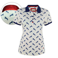 T6S2501059 THOMAS COOK WOMENS ARROWFIELD STUD PRINT S/S POLO