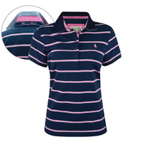 T6S2518054 THOMAS COOK WOMENS MOAMA STRIPE S/S POLO