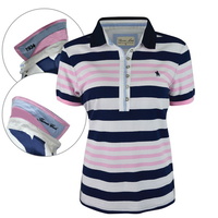 T6S2521055 THOMAS COOK WOMENS SUTTON STRIPE S/S POLO