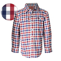 T6S3140008 THOMAS COOK BOYS CLIFTON CHECK 2-PKT L/S SHIRT