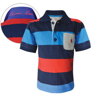 T6S3500026 THOMAS COOK BOYS KATOOMBA STRIPE 1PKT S/S POLO