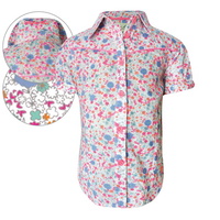 T6S5104039 THOMAS COOK GIRLS NARRANDERA PRINT S/S SHIRT
