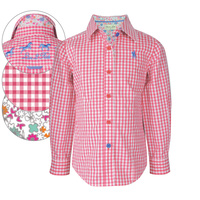 T6S5109042 THOMAS COOK GIRLS HAZELBROOK CHECK L/S SHIRT