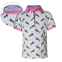 T6S5500059 THOMAS COOK GIRLS ARROWFIELD STUD PRINT S/S POLO