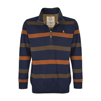 T6W1523076 THOMAS COOK MEN'S MERINO BLEND STRIPE RUGBY