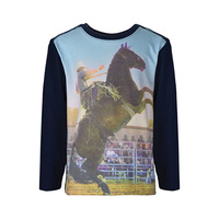 T6W3501055 THOMAS COOK BOY'S TOOMA PRINT L/S TOP