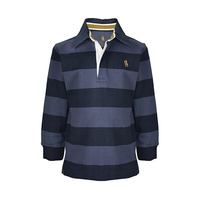 T6W3502021 THOMAS COOK BOY'S ARCHIE STRIPE RUGBY