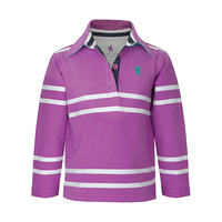T6W5502028 THOMAS COOK GIRL'S GERALDTON STRIPE RUGBY