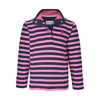 T6W5524026 THOMAS COOK GIRL'S HANNAS STRIPE SNAP RUGBY