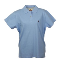 W-POLO-BLUE Nungar Women's Pique Knit Polo