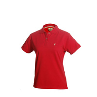 W-POLO-RED Nungar Women's Pique Knit Polo