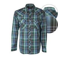 X6S1111052 WRANGLER MENS OLIVER CHECK L/S SHIRT