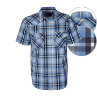 X6S1116058 WRANGLER MENS EVAN CHECK S/S SHIRT
