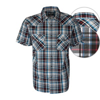 X6S1117061 WRANGLER MENS BECKETT CHECK S/S SHIRT