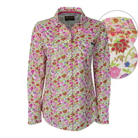 X6S2122078 WRANGLER WOMENS DELLA PRINT STRETCH L/S SHIRT
