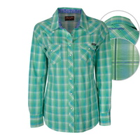 X6S2124066 WRANGLER WOMENS ELOUISE CHECK L/S SHIRT