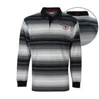 X6W1551038 WRANGLER MEN'S RYDER STRIPE RUGBY