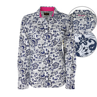 X6W2122019 WRANGLER WOMEN'S ALIYA STRETCH PRINT L/S SHIRT