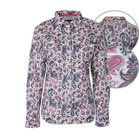 X6W2122025 WRANGLER WOMEN'S ZELLA STRETCH PRINT L/S SHIRT