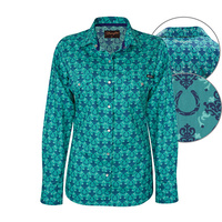 X6W2123022 WRANGLER WOMEN'S ASHLYN PRINT L/S SHIRT