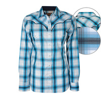 X6W2125027 WRANGLER WOMEN'S CARRIE CHECK L/S SHIRT